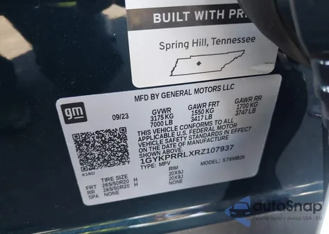 2024 Cadillac Lyriq Luxury W/1Sd from USA, damaged, VIN 1GYKPRRLXRZ107937